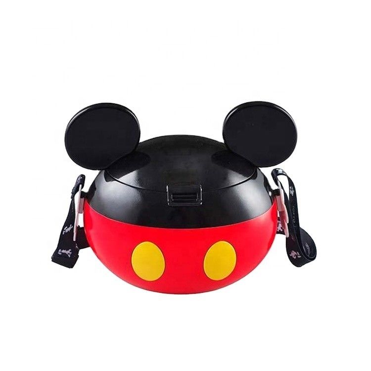 OEM Plastic 3D in forma di animale Custom stampato Popcorn Container Cup con coperchio
