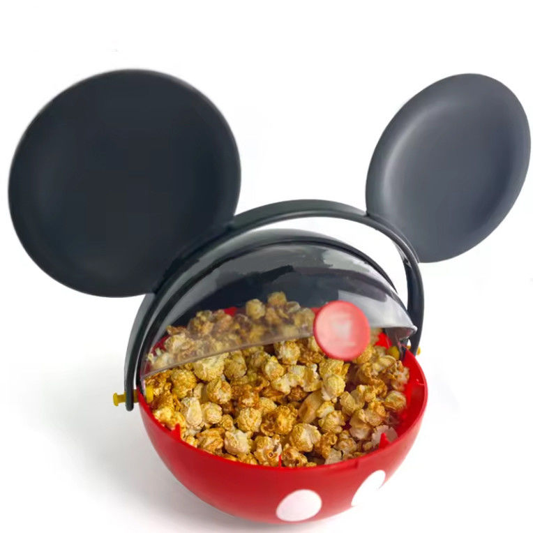 Disegno di personaggio di cartoni animati di popcorn in plastica personalizzato