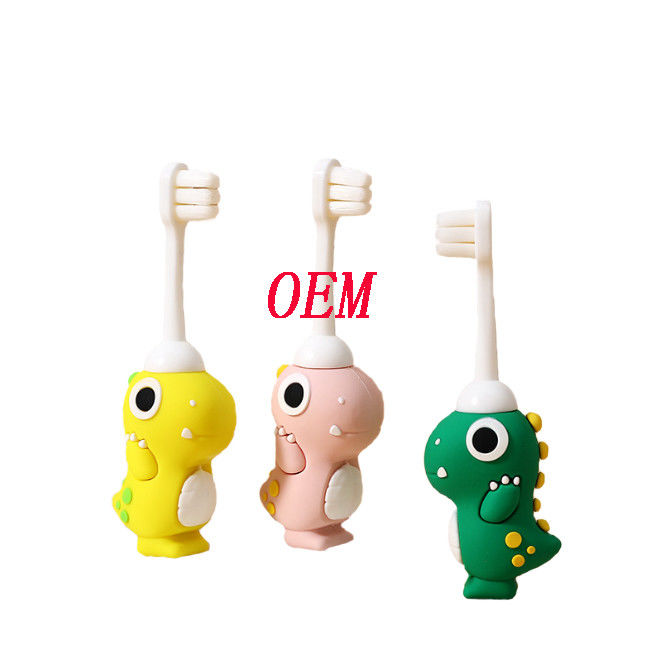 Custom Fun cartoon toothbrushes for kids children baby are safe and non-toxic customize to keep kids healthie