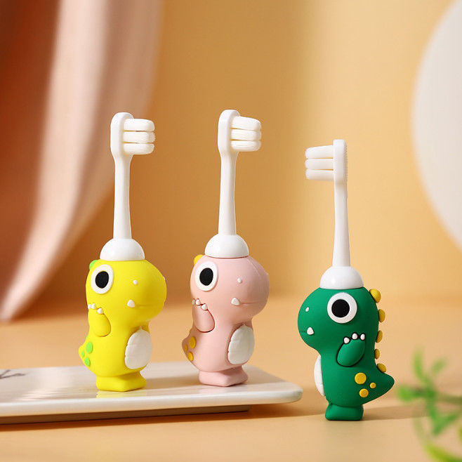 Custom Fun cartoon toothbrushes for kids children baby are safe and non-toxic customize to keep kids healthie