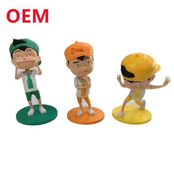 Giocattoli in PVC 3D personalizzati con base addominale OEM Collezione di plastica Personaggi d'anime