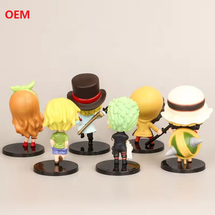 Modelli di cartoni animati Figure d'azione Anime Figure giocattoli per la decorazione in colore personalizzato
