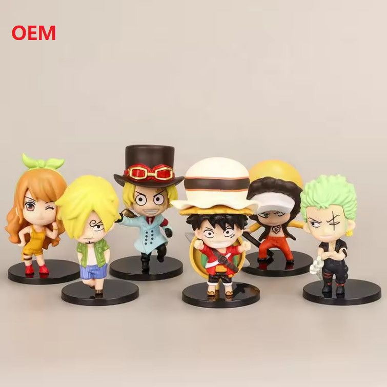 Modelli di cartoni animati Figure d'azione Anime Figure giocattoli per la decorazione in colore personalizzato