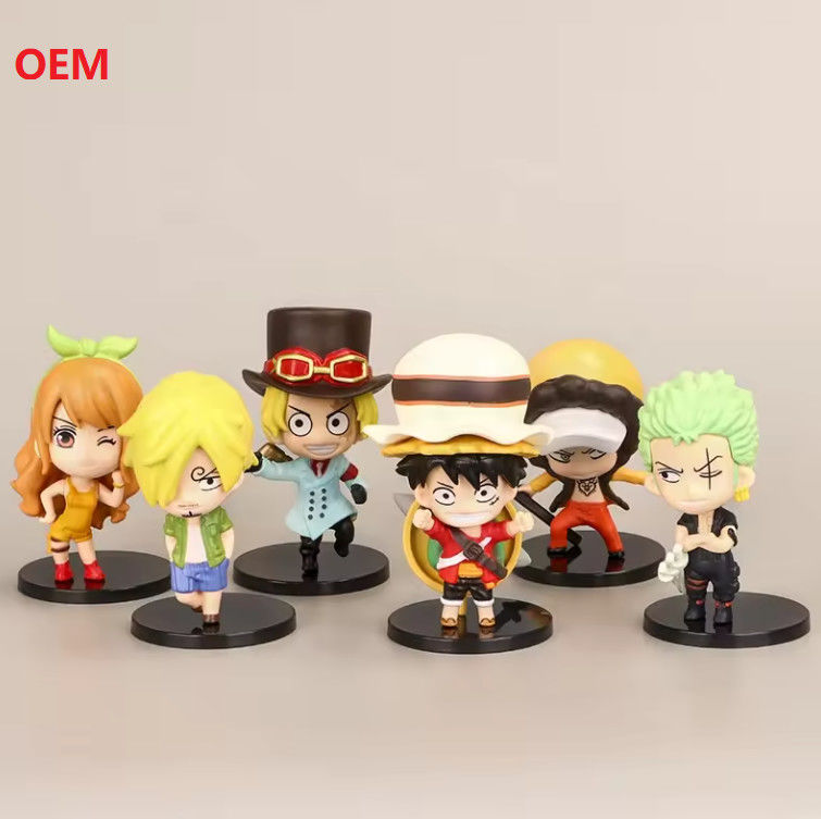 Modelli di cartoni animati Figure d'azione Anime Figure giocattoli per la decorazione in colore personalizzato