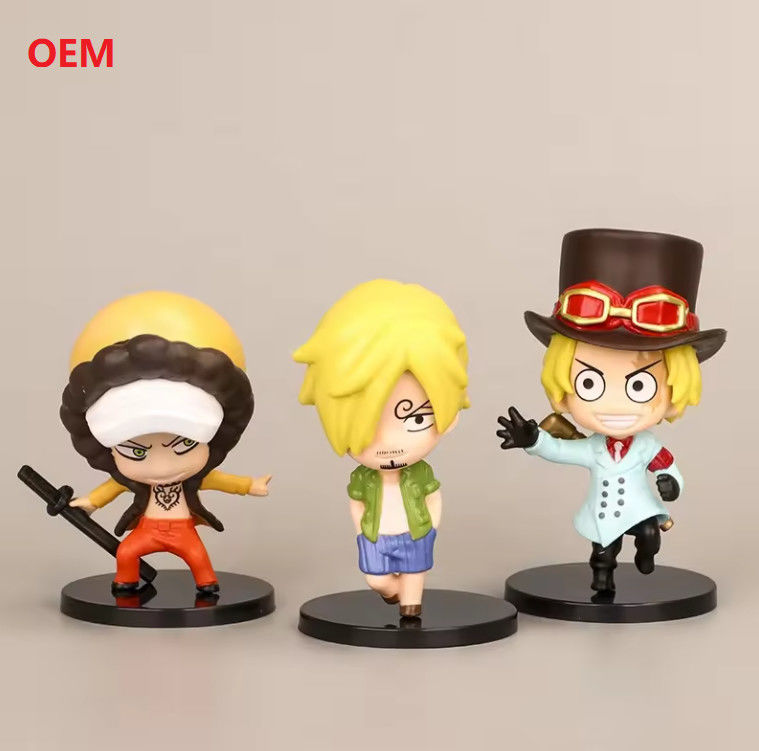 Modelli di cartoni animati Figure d'azione Anime Figure giocattoli per la decorazione in colore personalizzato