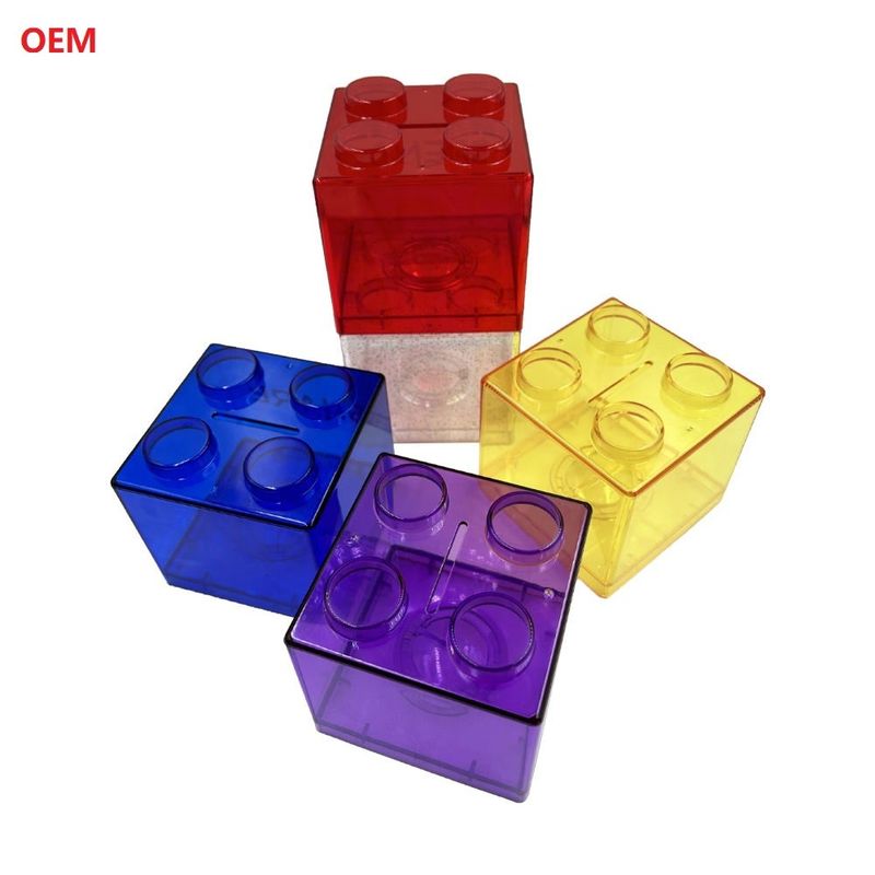 ABS Cash Box Bambini Piggy Bank giocattolo per l'asilo regalo fornito dal cliente