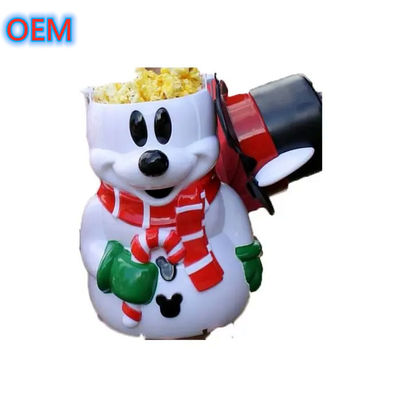 Cartoon Popcorn Bucket Personalizzazione, OEM Design Popcorn Bucket di plastica di alta qualità
