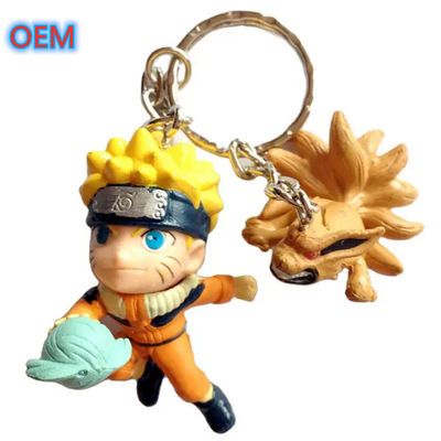 Chiaviera in acrilico in PVC di qualsiasi forma, OEM Design 3D Cartoon Anime Cute Keychain