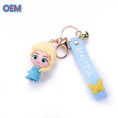 Cartoon Keychain Personalizzazione per bambini OEM Design 3d PVC Plastic Keychain