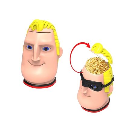 Contenitore di popcorn in plastica con coperchio