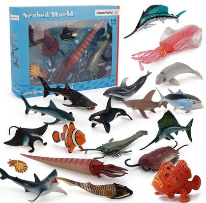 OEM fabbrica personalizzata Simulazione Animali di vita marina Kit di modello di azione Figure miniatura Educazione