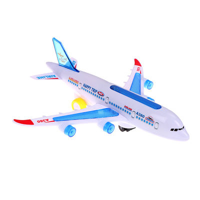 Assemblaggio fai da te Airbus Aeromobili Autopilota Flash Suono Musicale Illuminazione Giocattoli Aerei Elettrici Giocattoli Per Bambini Bambini