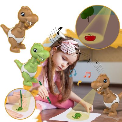 Proiettore di diapositive a cartone animato a LED Proiezione di torcia Lampada per bambini Giocattoli