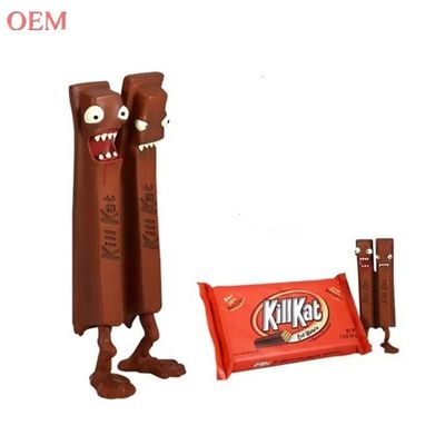 Disegno personalizzato 3D Kill Kat Figura di vinile di cioccolato in plastica