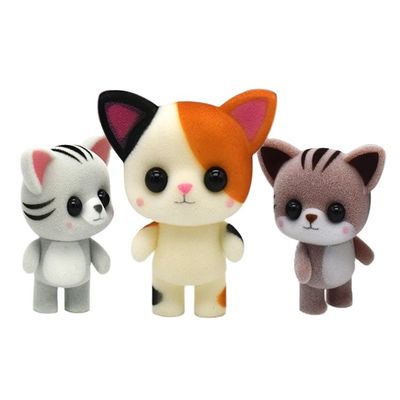 Figurine di animalia in plastica a forma di flocking