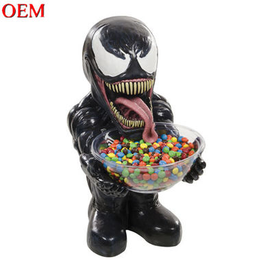 Produttore OEM Custom Venom Lethal Protector Candy Bowl Holder Figura di cartone animato