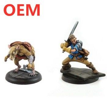 gioco di miniature personalizzate in pezzi di plastica