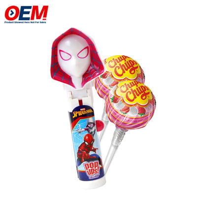 Pop-Up Lollipop Holder Case Made Plastic Candy Toy OEM Creativo Lollipop Toy Per Bambino