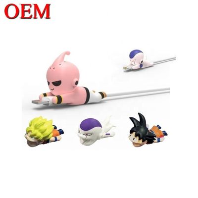 Fabbrica Custom OEM Cute 3D Mini Figure Anime Telefono Cavo Morso giocattolo giocattoli in plastica PVC in vinile