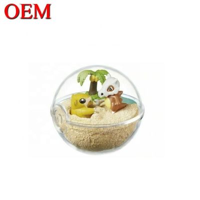 Mini personaggio di cartone animato personalizzato Capsula figura uovo plastica giocattolo carino fatto in PVC giocattolo capsula