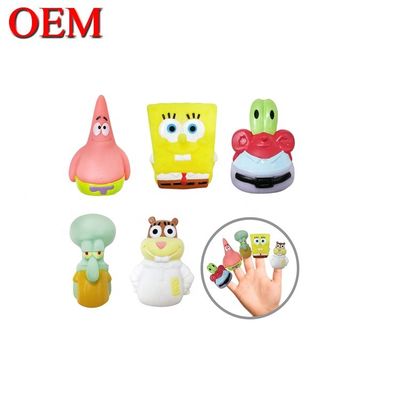 Figure in plastica 3D Finger Puppet Toys OEM Hand Play Toy For Kid Figure in plastica personalizzata