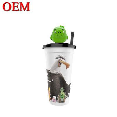 Figurine di plastica personalizzata OEM Cup Topper Figure Creare Figure di compleanno Decorazione tazza