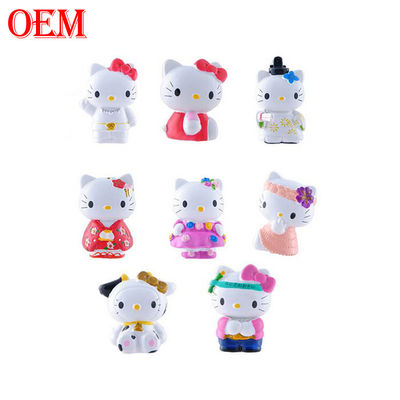 fabbricante di giocattoli personalizzati OEM Kitty Cat Keychain Melody Keychain Cartoon 3D Cartoon Keychain