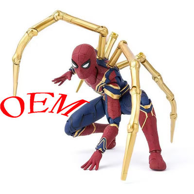 Personalizzazione Spider Man Figura d'azione in plastica Spider Man Modello da collezione 15 cm Spider Man Modello di figura