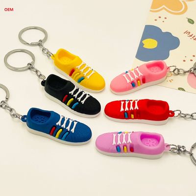 3D Mini Scarpe Portachiavi Carattere Portachiavi Con Portachiavi Metallici Anello Portachiavi Personalizzati Plasitc Figure
