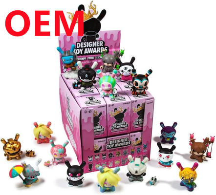 Figurine di plastica personalizzate altezza 5 cm realizzate in 24 disegni bambole in PVC OEM giocattoli blind box